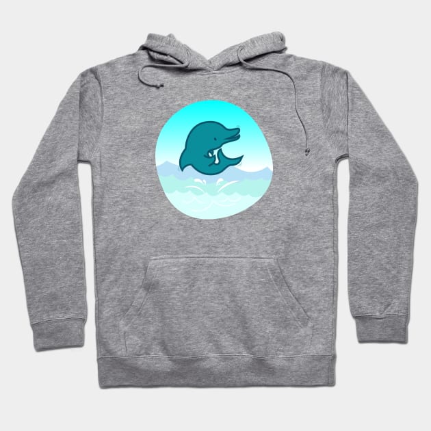 Dolphin Hoodie by Pigbanko